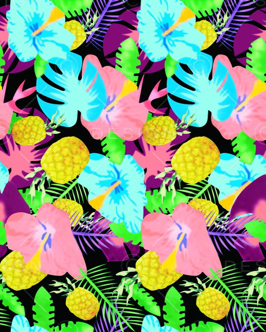 菠萝印花华亿平台图片