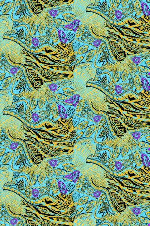 方格印花华亿平台图片