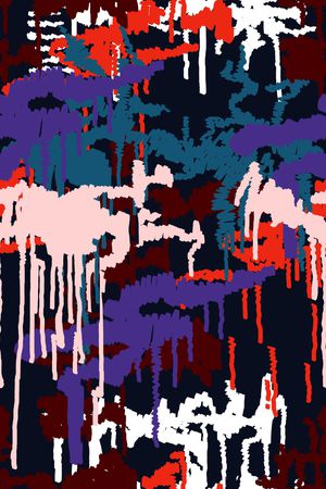 水墨画印花华亿平台图片