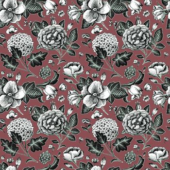 绣球花印花华亿平台图片