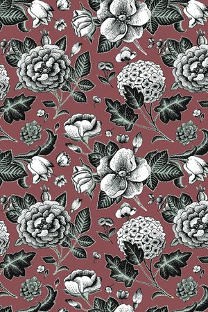 绣球花印花华亿平台图片