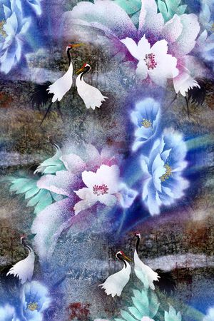 抽象印花华亿平台图片