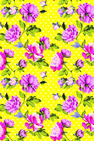 牡丹印花华亿平台图片