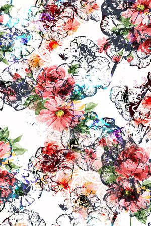 水彩印花华亿平台图片