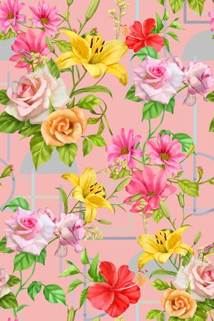 手绘印花华亿平台图片