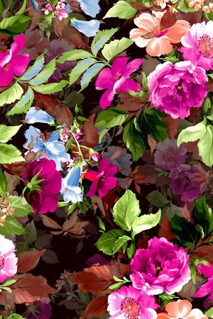 乱花印花华亿平台图片