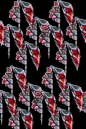 不规则几何印花华亿平台图片