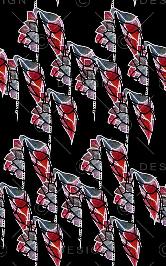 不规则几何印花华亿平台图片