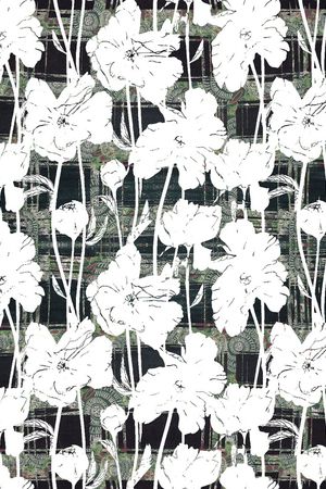 装饰花卉印花华亿平台图片