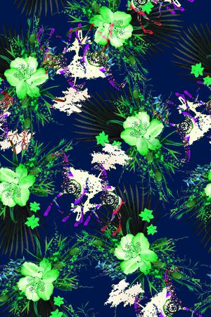 花卉印花华亿平台图片