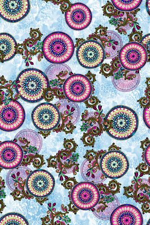 圆形印花华亿平台图片