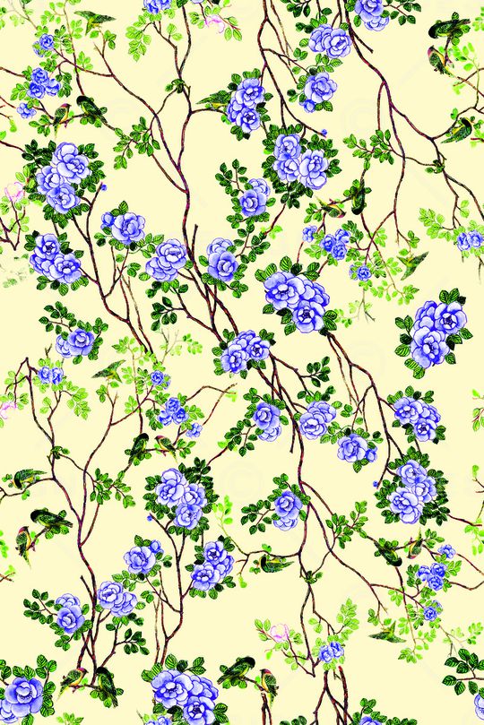 茶花印花华亿平台图片