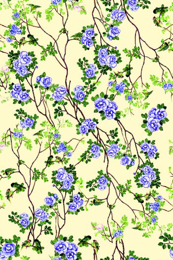 茶花印花华亿平台图片