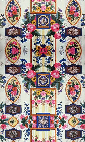 欧式宫廷风印花华亿平台图片