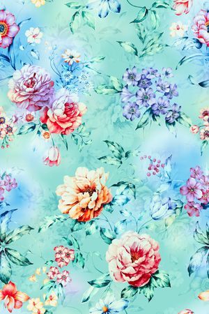 田园风印花华亿平台图片