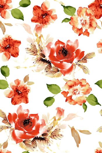 牡丹印花华亿平台图片