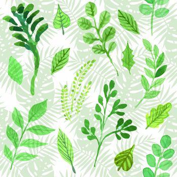 热带叶子印花华亿平台图片