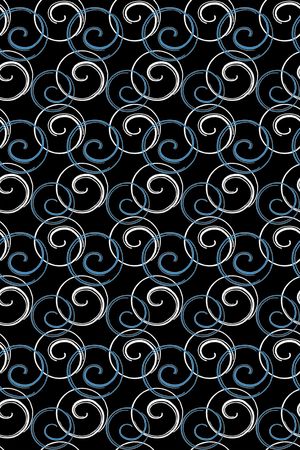 几何螺旋图案印花华亿平台图片