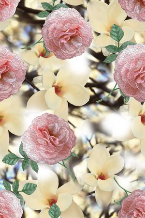 玫瑰印花华亿平台图片