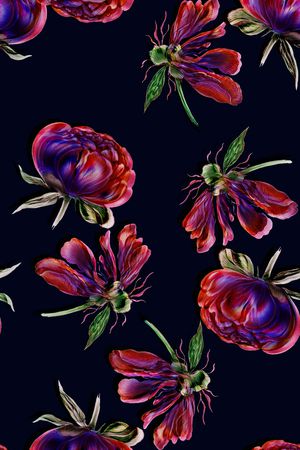 荷花印花华亿平台图片