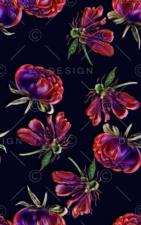 荷花印花华亿平台图片