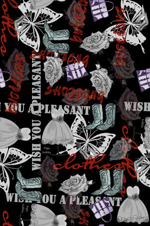 蝴蝶印花华亿平台图片