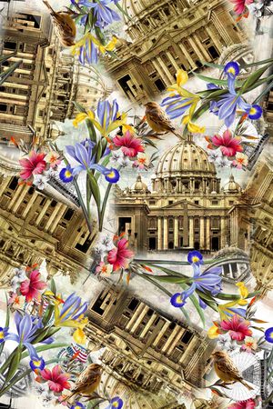 鸟印花华亿平台图片