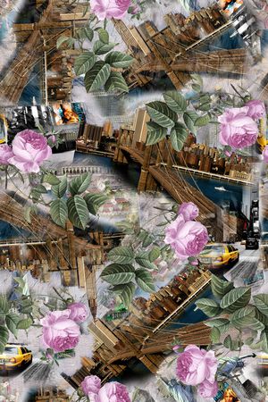 欧式建筑印花华亿平台图片