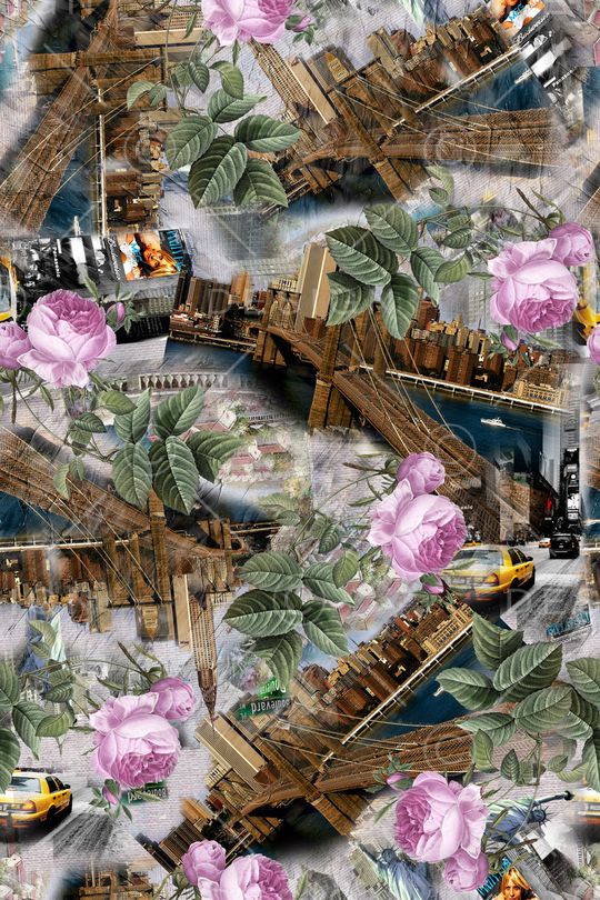 欧式建筑印花华亿平台图片