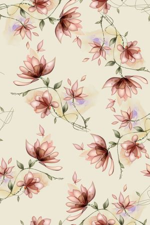 小清新淡雅印花华亿平台图片