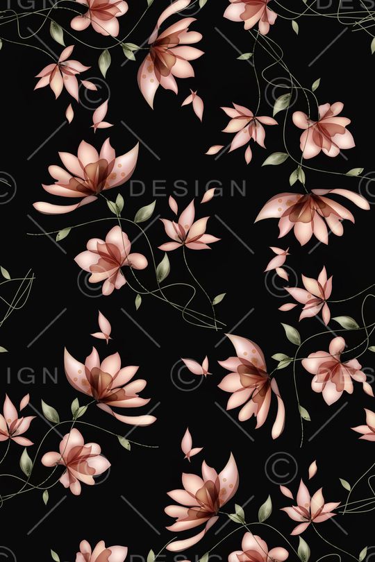 小清新淡雅印花华亿平台图片