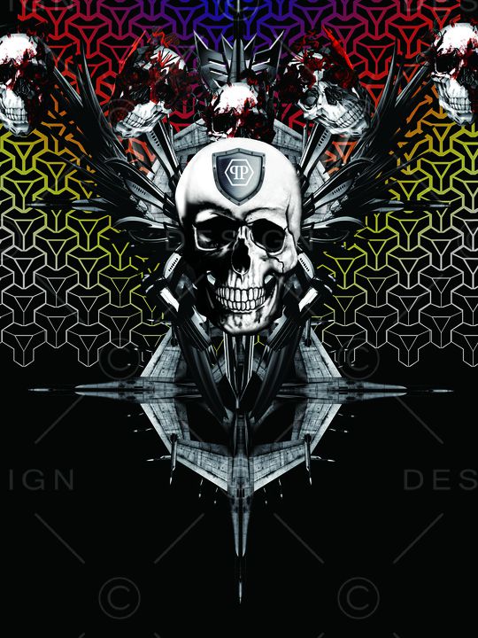 潮流图案印花华亿平台图片