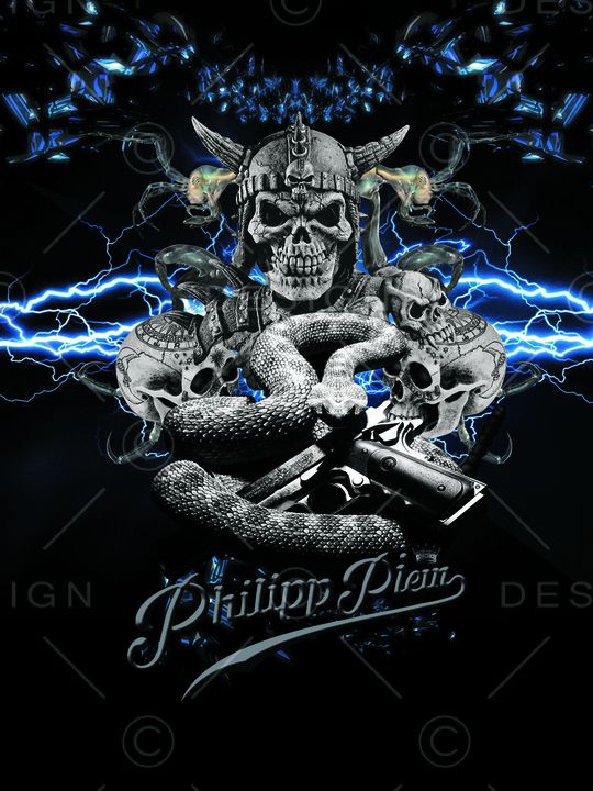 骷髅印花华亿平台图片