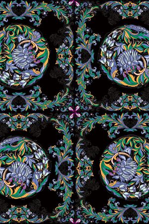 佩斯利印花华亿平台图片