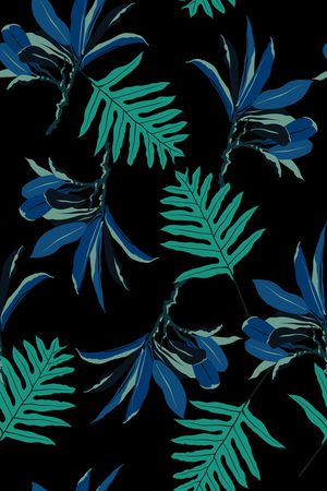 树叶印花华亿平台图片