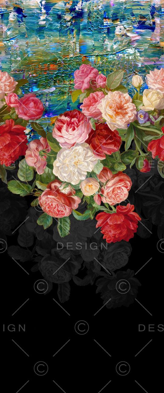 玫瑰印花华亿平台图片