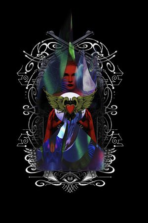 黑白人像印花华亿平台图片