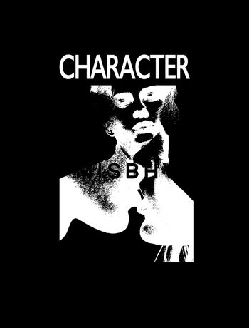 黑白人像印花华亿平台图片