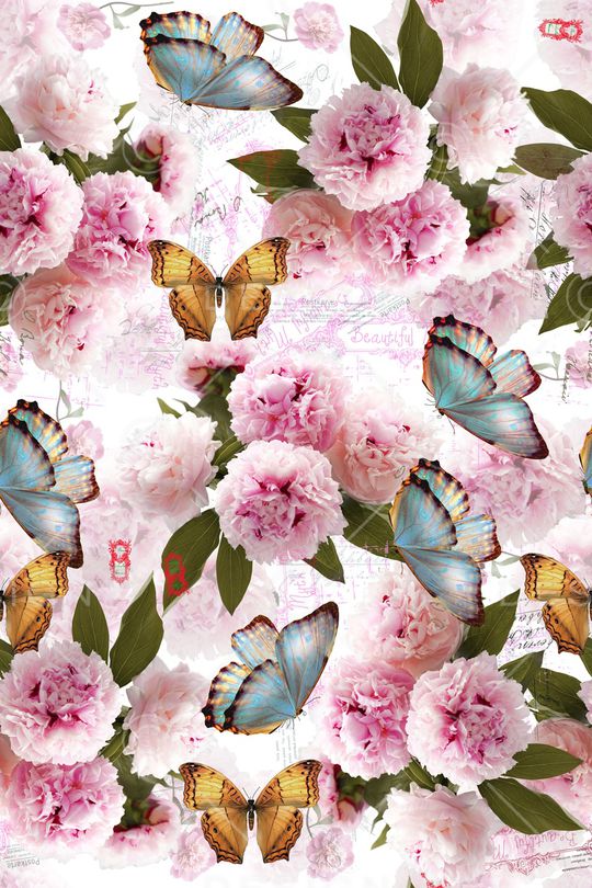 玉兰花印花华亿平台图片