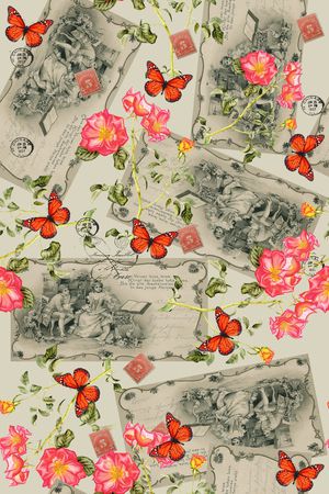 手绘图印花华亿平台图片