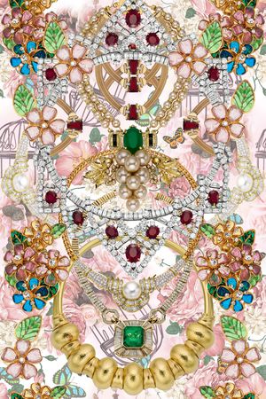 项链印花华亿平台图片