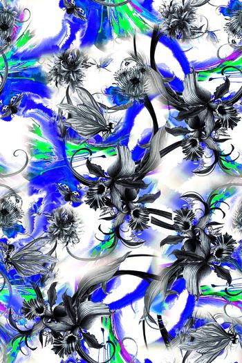 755202-彩色笔刷-蓝色