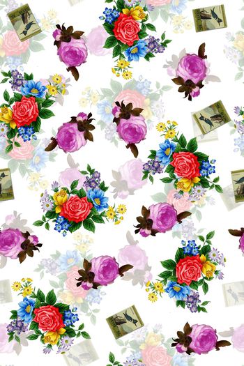 乱花印花华亿平台图片