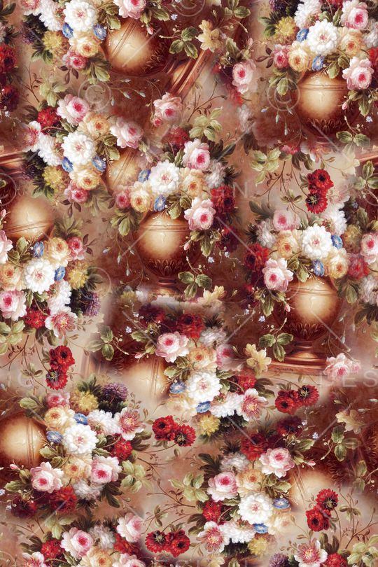 花卉背景印花华亿平台图片