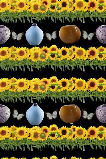 手绘花卉印花华亿平台图片