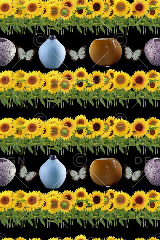 手绘花卉印花华亿平台图片