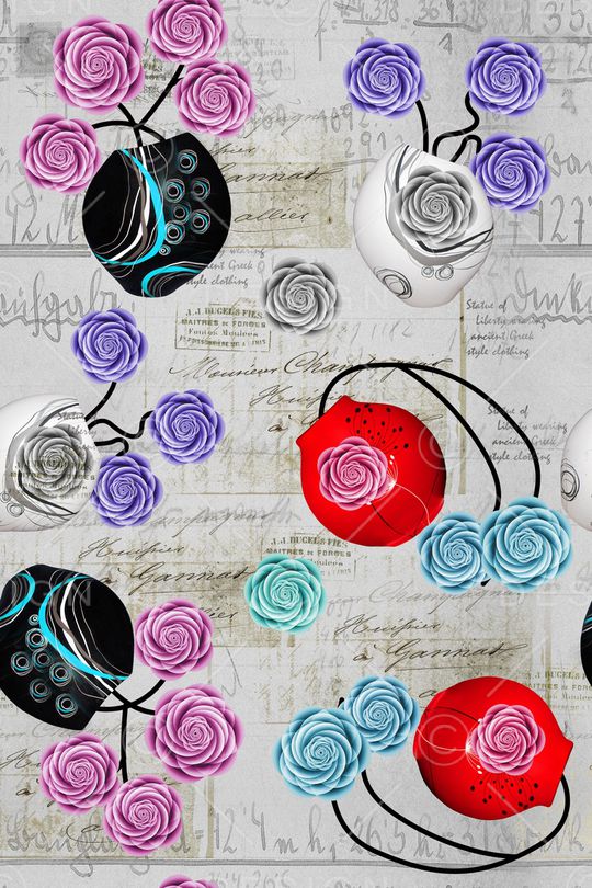 花卉背景墙印花华亿平台图片