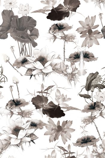 水墨印花华亿平台图片