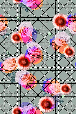 几何印花华亿平台图片