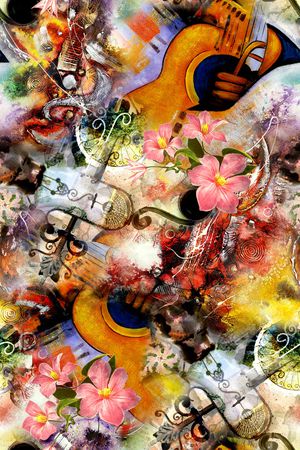 抽象印花华亿平台图片